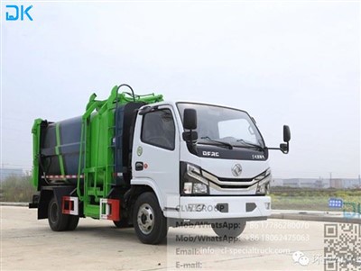 شاحنة ضاغط القمامة 8M³ مثبتة على جانب