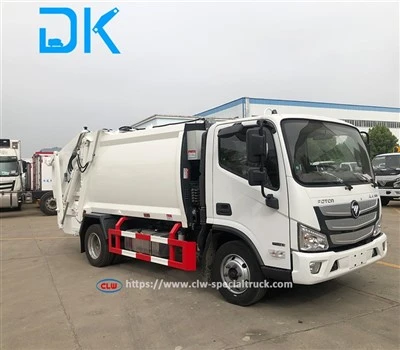 6M³ Foton مضغوط القمامة Whitetruck للبيع